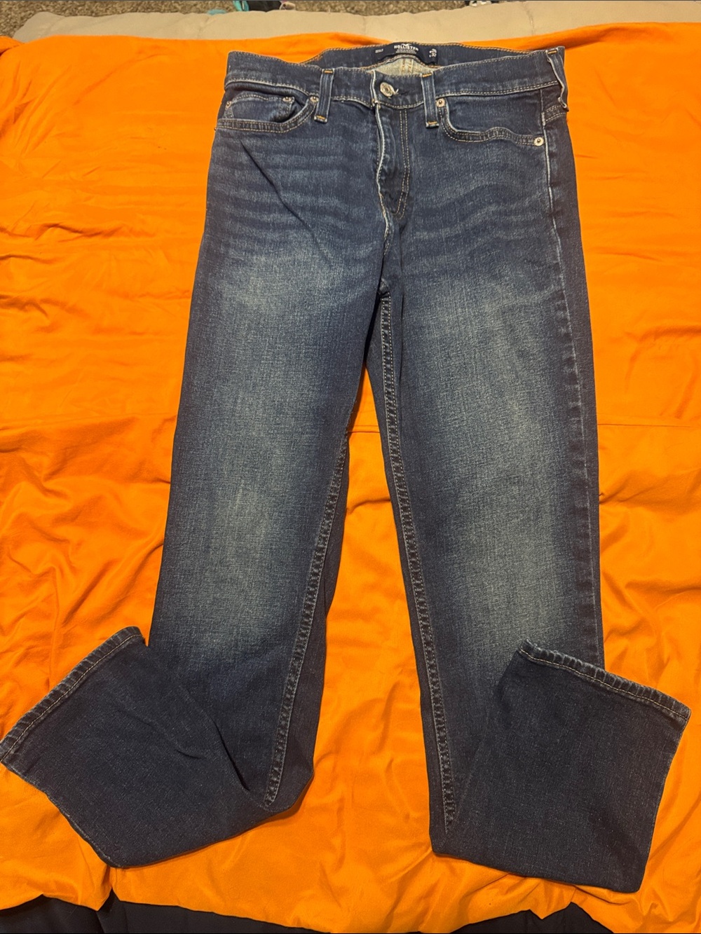 Hollister Straight Leg Medium Wash Jeans